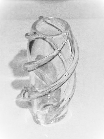 Clear Vase made at oxbow summer of 1990